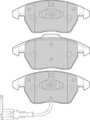 Duron DBP391641 - Тормозные колодки, дисковые, комплект www.autospares.lv