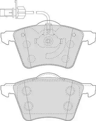 Duron DBP391654 - Brake Pad Set, disc brake www.autospares.lv