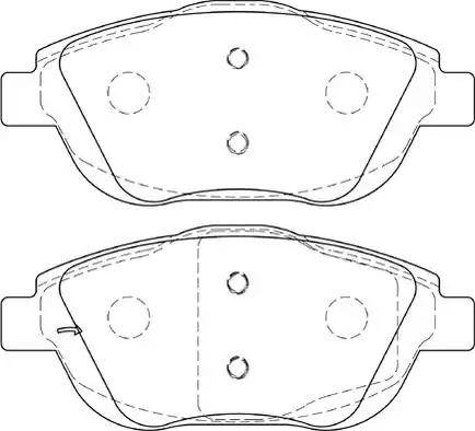 Duron DBP344288 - Тормозные колодки, дисковые, комплект www.autospares.lv