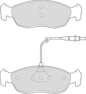 Duron DBP340876 - Brake Pad Set, disc brake www.autospares.lv