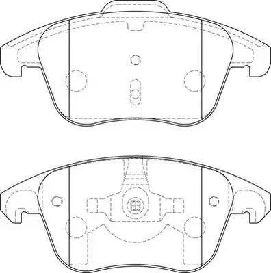 COGEFA France 742.5477 - Тормозные колодки, дисковые, комплект www.autospares.lv