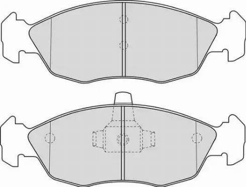 Duron DBP341168 - Тормозные колодки, дисковые, комплект www.autospares.lv