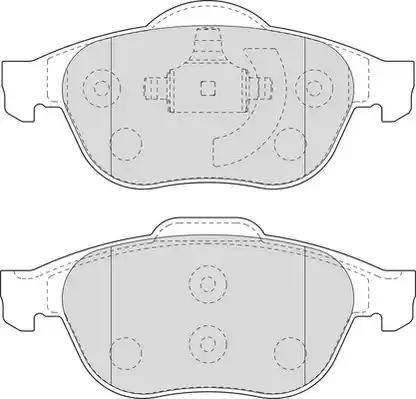 Duron DBP351441 - Тормозные колодки, дисковые, комплект www.autospares.lv