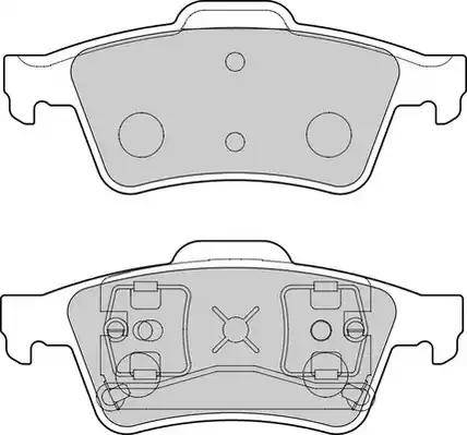 Duron DBP351540 - Тормозные колодки, дисковые, комплект www.autospares.lv