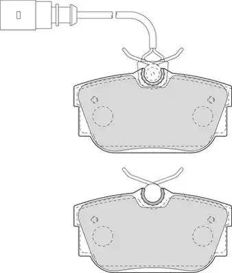 Duron DBP241482 - Тормозные колодки, дисковые, комплект www.autospares.lv