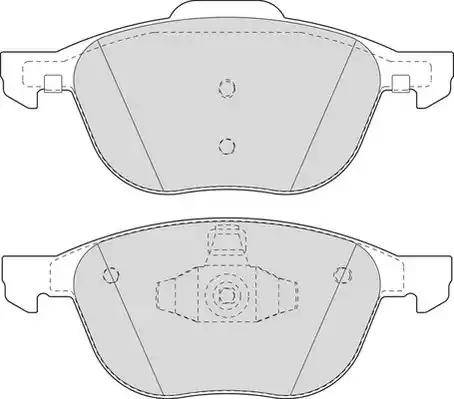 Duron DBP241594 - Bremžu uzliku kompl., Disku bremzes autospares.lv