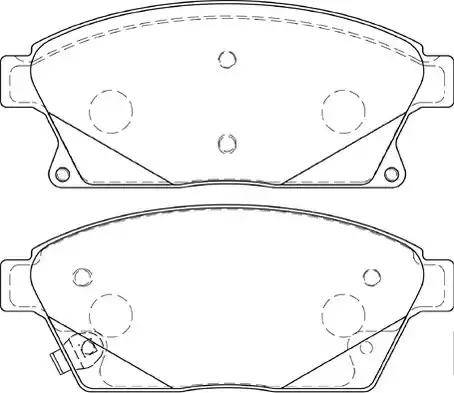 Duron DBP254264 - Bremžu uzliku kompl., Disku bremzes www.autospares.lv