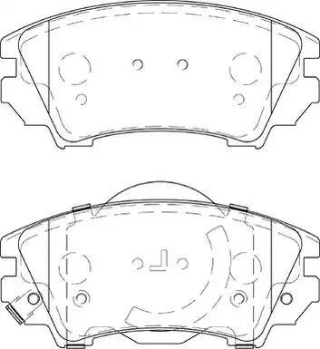 Duron DBP254208 - Brake Pad Set, disc brake www.autospares.lv