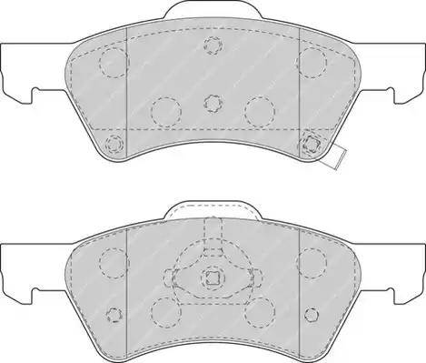 Duron DBP251510 - Bremžu uzliku kompl., Disku bremzes www.autospares.lv