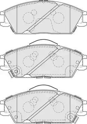 Duron DBP260435 - Тормозные колодки, дисковые, комплект www.autospares.lv