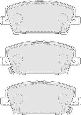 DJ Parts BP1768 - Brake Pad Set, disc brake www.autospares.lv