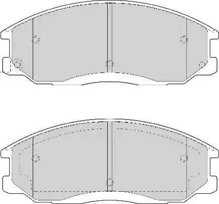 Duron DBP271605 - Brake Pad Set, disc brake www.autospares.lv