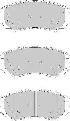 Duron DBP271733 - Brake Pad Set, disc brake www.autospares.lv