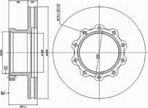 Duron DCR144A - Bremžu diski www.autospares.lv