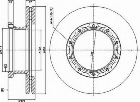 Duron DCR145A - Brake Disc www.autospares.lv