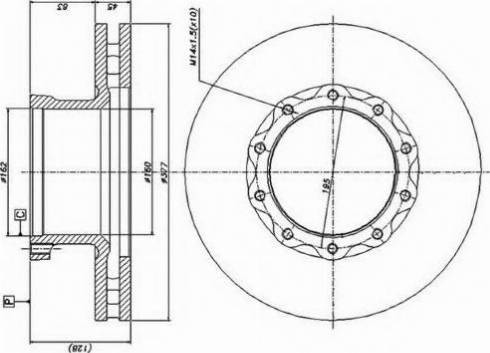 Duron DCR147A - Bremžu diski www.autospares.lv