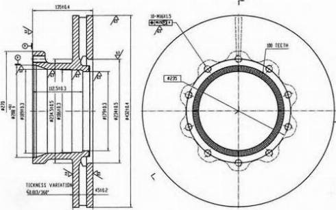 Duron DCR161A - Bremžu diski www.autospares.lv