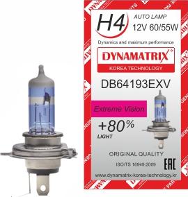 Dynamatrix DB64193EXV - Лампа накаливания, основная фара www.autospares.lv