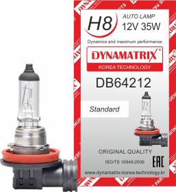 Dynamatrix DB64212 - Bulb, headlight www.autospares.lv