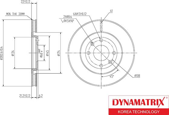 Dynamatrix DBD489 - Тормозной диск www.autospares.lv