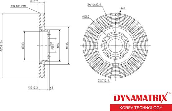 Dynamatrix DBD1426 - Bremžu diski autospares.lv