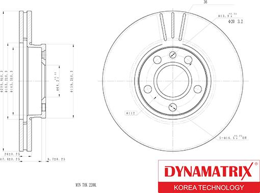 Dynamatrix DBD1559 - Bremžu diski autospares.lv