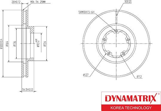 Dynamatrix DBD1555 - Bremžu diski www.autospares.lv