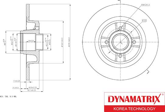 Dynamatrix DBD1656 - Bremžu diski www.autospares.lv