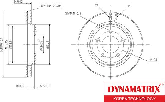 Dynamatrix DBD1059 - Bremžu diski autospares.lv