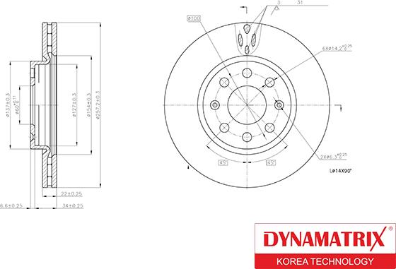 Dynamatrix DBD1304 - Bremžu diski autospares.lv