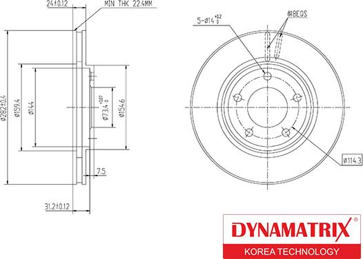 Dynamatrix DBD366 - Bremžu diski autospares.lv