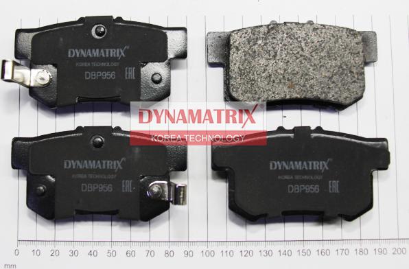 Dynamatrix DBP956 - Brake Pad Set, disc brake www.autospares.lv