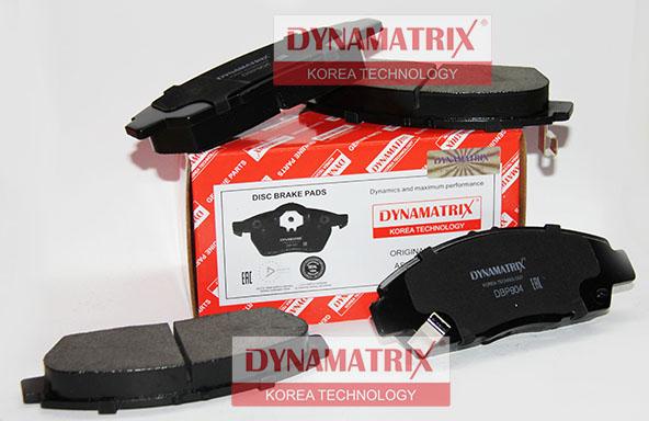 Dynamatrix DBP904 - Тормозные колодки, дисковые, комплект www.autospares.lv