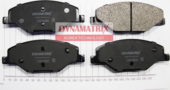 Dynamatrix DBP4590 - Тормозные колодки, дисковые, комплект www.autospares.lv