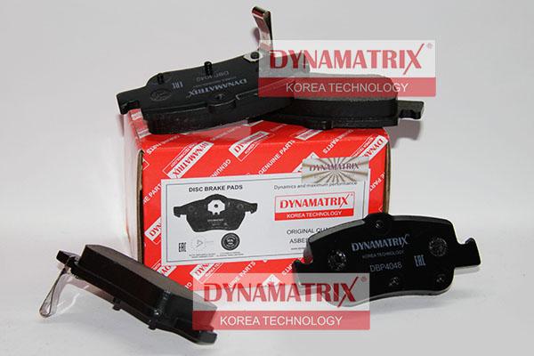 Dynamatrix DBP4048 - Brake Pad Set, disc brake www.autospares.lv