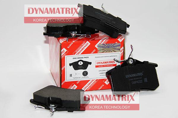 Dynamatrix DBP4222 - Тормозные колодки, дисковые, комплект www.autospares.lv