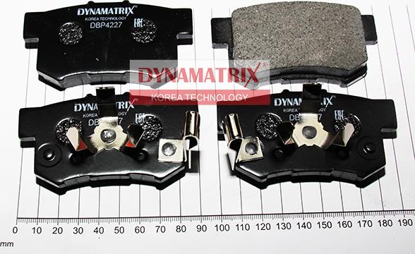 Dynamatrix DBP4227 - Тормозные колодки, дисковые, комплект www.autospares.lv