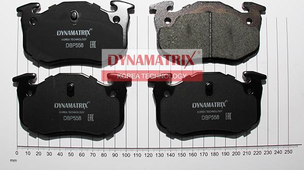 Dynamatrix DBP558 - Тормозные колодки, дисковые, комплект www.autospares.lv