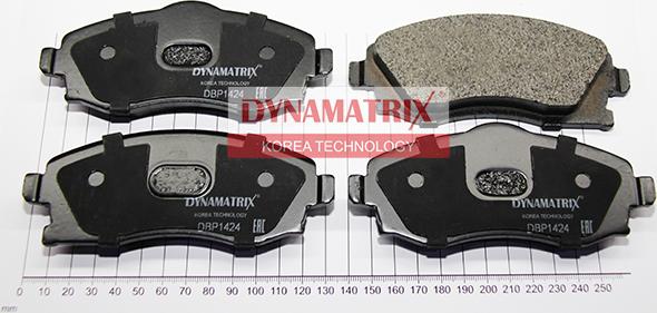 Dynamatrix DBP1424 - Тормозные колодки, дисковые, комплект www.autospares.lv