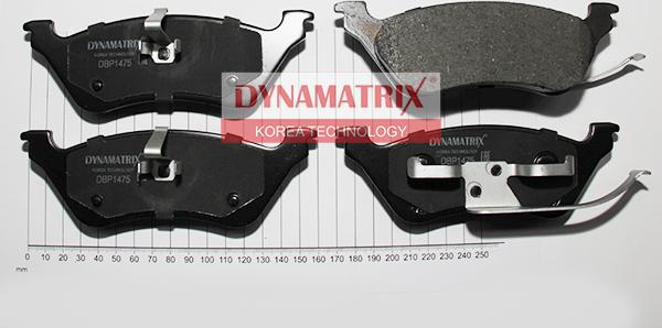 Dynamatrix DBP1475 - Bremžu uzliku kompl., Disku bremzes www.autospares.lv