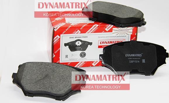 Dynamatrix DBP1514 - Brake Pad Set, disc brake www.autospares.lv