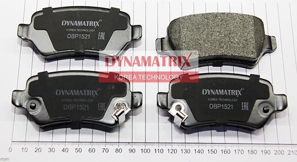 Dynamatrix DBP1521 - Brake Pad Set, disc brake www.autospares.lv