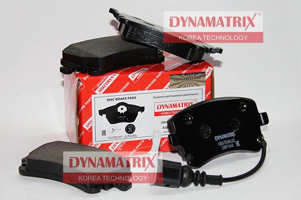 Dynamatrix DBP1644 - Тормозные колодки, дисковые, комплект www.autospares.lv