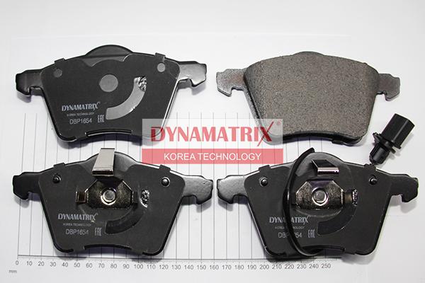 Dynamatrix DBP1654 - Brake Pad Set, disc brake www.autospares.lv