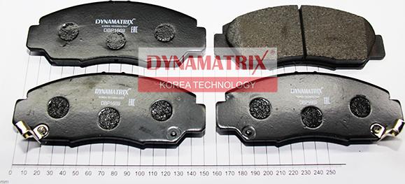 Dynamatrix DBP1669 - Тормозные колодки, дисковые, комплект www.autospares.lv