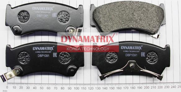 Dynamatrix DBP1091 - Brake Pad Set, disc brake www.autospares.lv