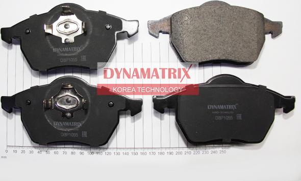 Dynamatrix DBP1055 - Тормозные колодки, дисковые, комплект www.autospares.lv