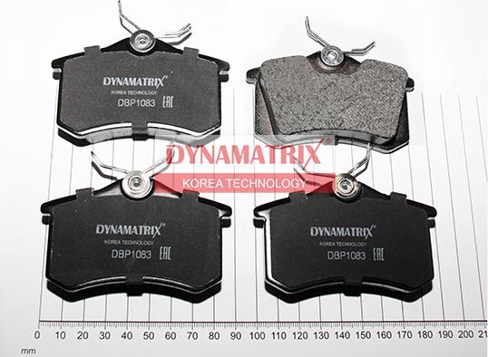 Dynamatrix DBP1083 - Brake Pad Set, disc brake www.autospares.lv