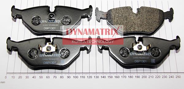 Dynamatrix DBP1301 - Тормозные колодки, дисковые, комплект www.autospares.lv