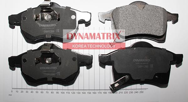 Dynamatrix DBP1295 - Тормозные колодки, дисковые, комплект www.autospares.lv